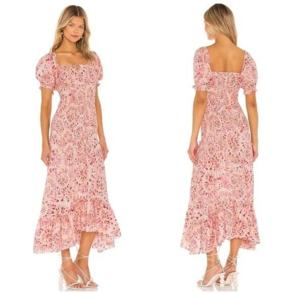 MISA LOS ANGELES Gemma Midi Dress - Rose Lemonade - Picture 2 of 6